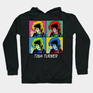 Tina Turner 80s Pop Art Style Hoodie